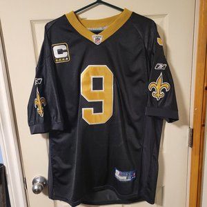 Drew Brees New Orleans Saints Reebok NFL On Field Football Jersey Stitched Sz 52